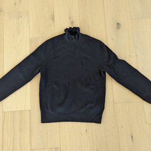 J. Crew Ruffle Turtle Neck Merino Sweater - Medium - New without tags